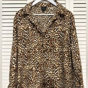 Worthington Animal Print Blouse